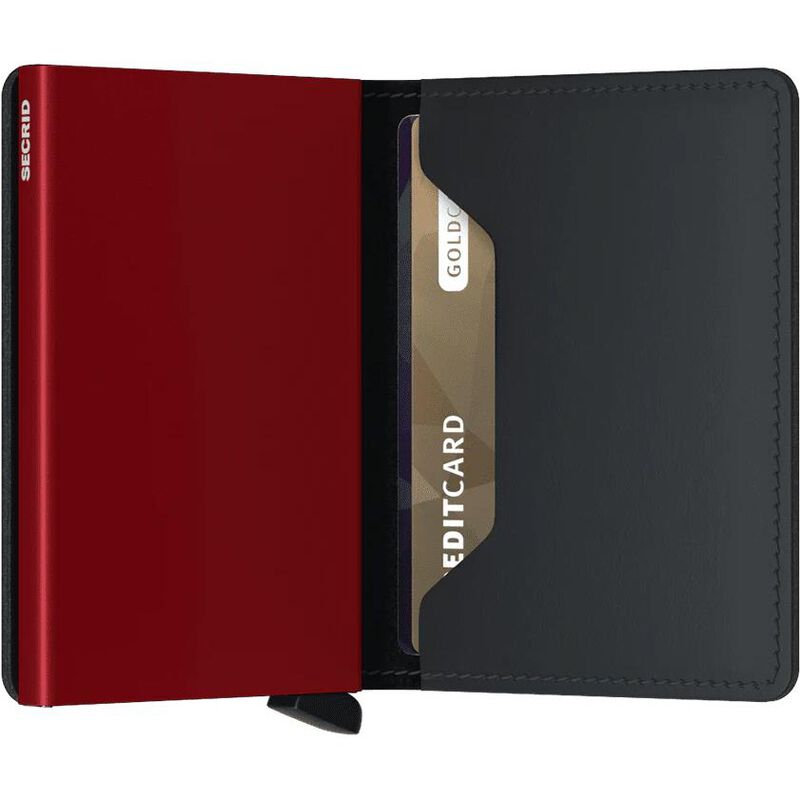 Secrid Slimwallet Matte Black & Red image number 1
